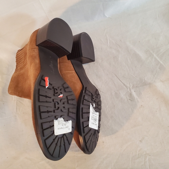 Sam Edelman Kaiti Chelsea Boots Women's Size 6 Brown Suede Block Heel New - Picture 6 of 6